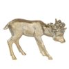 Zlatá dekorativní soška laně s květinovým věncem - 20*6*13 cm Clayre & Eef Clayre & Eef www.eLovci.cz