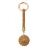 Zlatá klíčenka koule s kamínky Venni  - Ø 3,5*14,5cm Clayre & Eef Clayre & Eef www.eLovci.cz