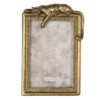Zlatý fotorámeček s dekorací leoparda - 13*3*19 cm / 10*15 cm Clayre & Eef Clayre & Eef www.eLovci.cz
